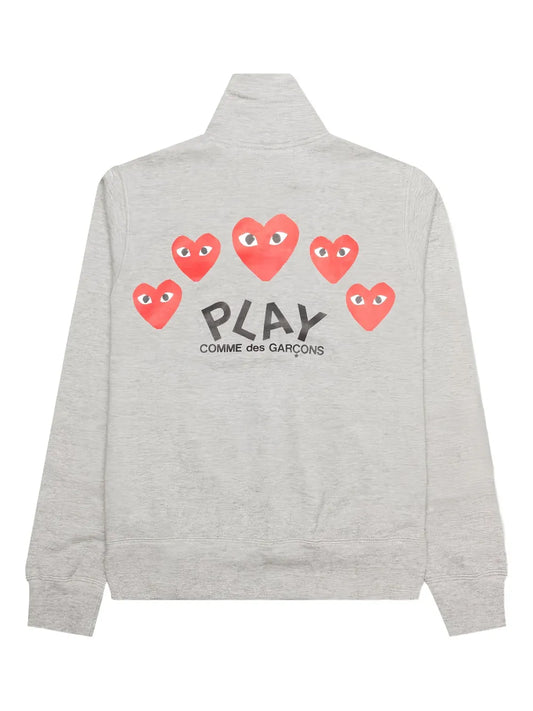 CDG Play Sweat Zippé Col montant