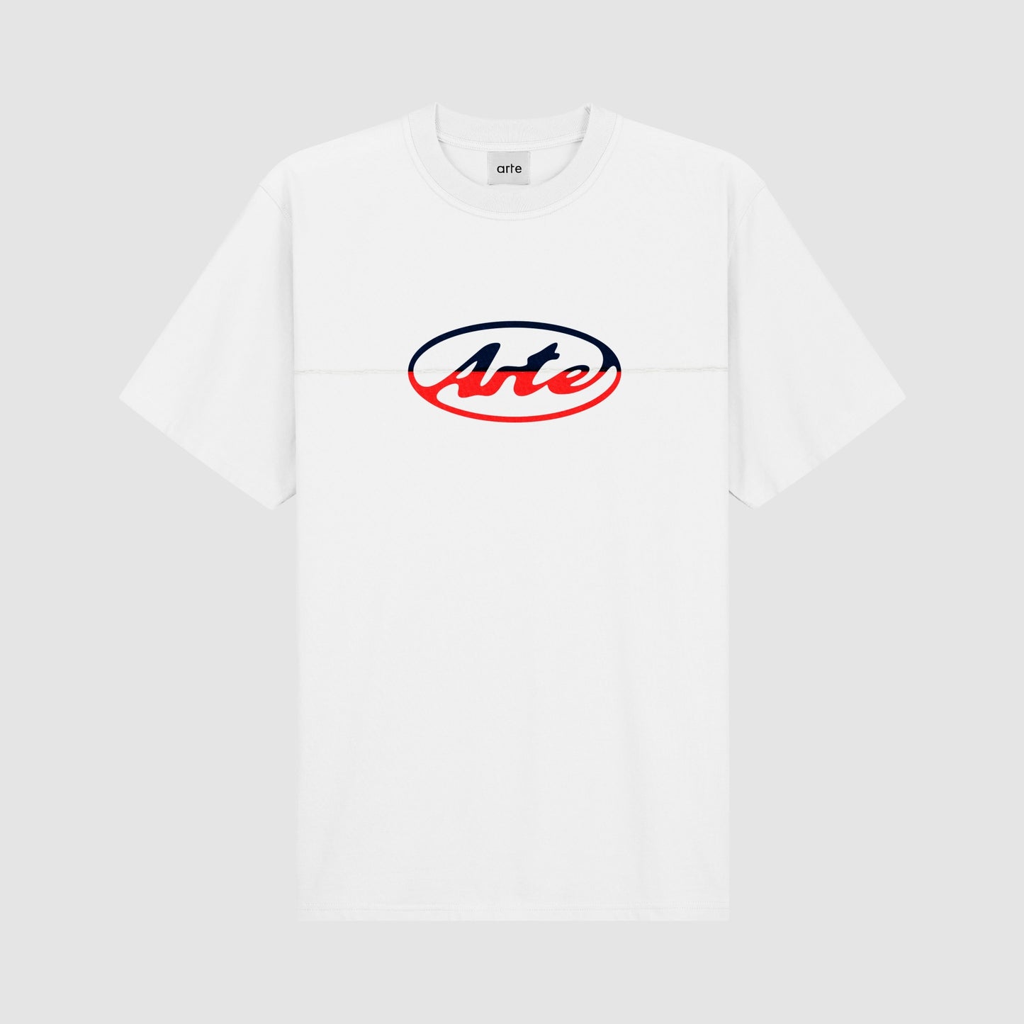 Arte Circle Logo Cut Tshirt White