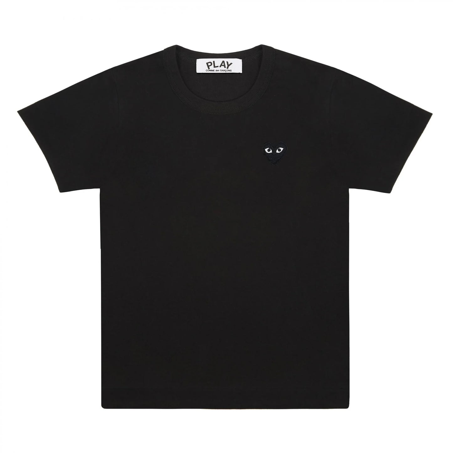 CDG Play Tshirt Black Hearth Black