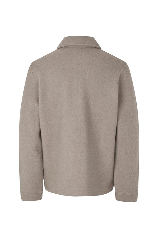 Samsoe Samsoe Hannes Full Zip Elephant Skin
