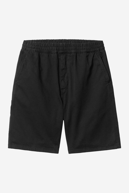 Carhartt WIP Flint Short Black vue de face
