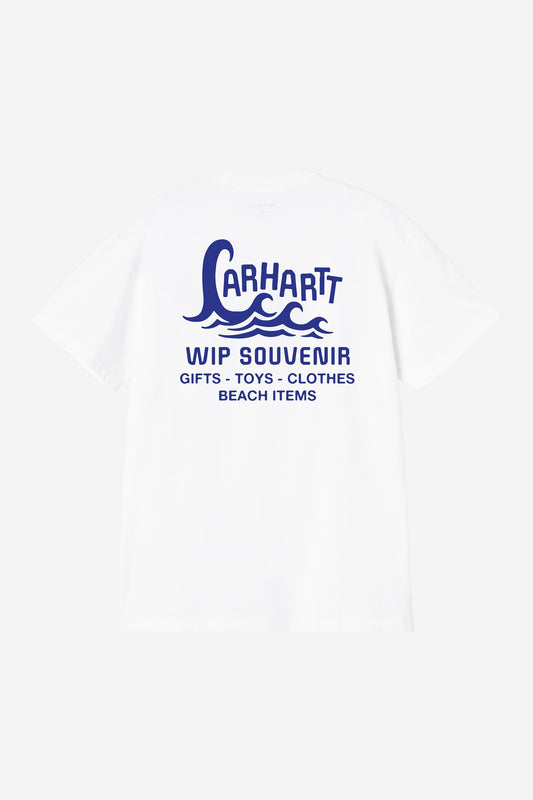 Carhartt WIP Waves Tshirt White vue de dos