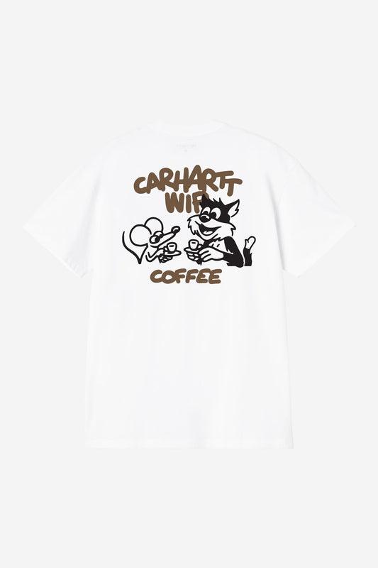 Carhartt WIP Coffee Break Tshirt White vue de dos