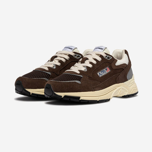 Autry Hyperway UM25 vue de profil, brun, crème et gris
