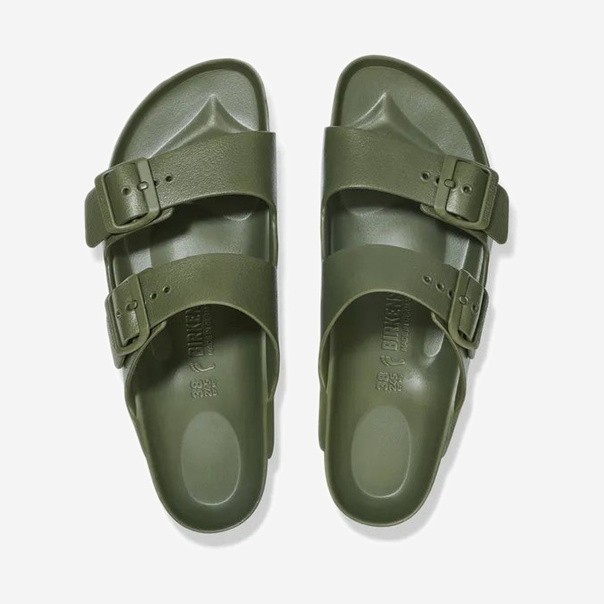 Birkenstock Arizona EVA Khaki, vue de trois-quarts