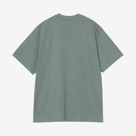Carhartt WIP Madison Tshirt Velvet Green, vue de face