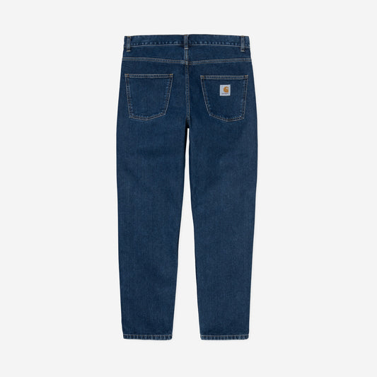 Carhartt WIP Newel Pant Blue Stone Washed, vue de face