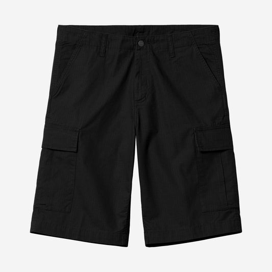 Carhartt WIP Regular Cargo Short Black, vue de face