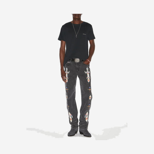 Isabel Marant Tshirt Zafferh Noir délavé, vue de face