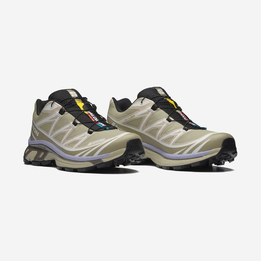 Salomon XT-6 GTX Eucalyptus / Silver Sage, vue de profil