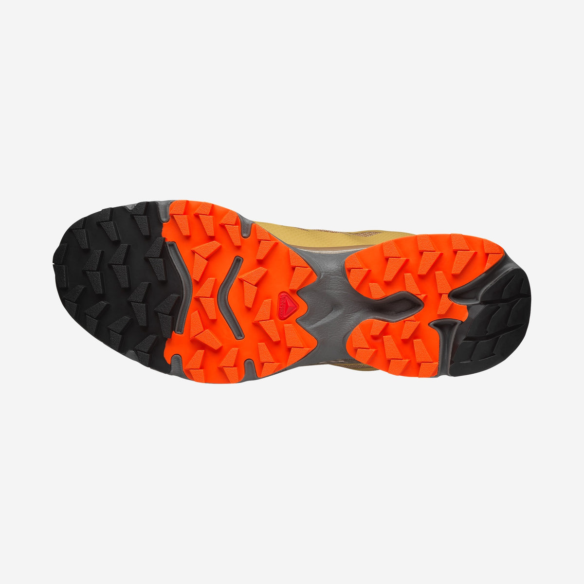 Salomon XT4 OG GTX Coyote Brown Willow Dragon Fire, semelle Contagrip