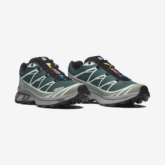 Salomon XT6 Bistro Green / Green Milieu, vue de profil