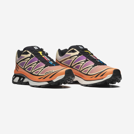 Salomon XT6 Black Almond Cream, vue de profil