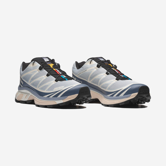 Salomon XT6 Pearl Blue Grisaille, vue de profil