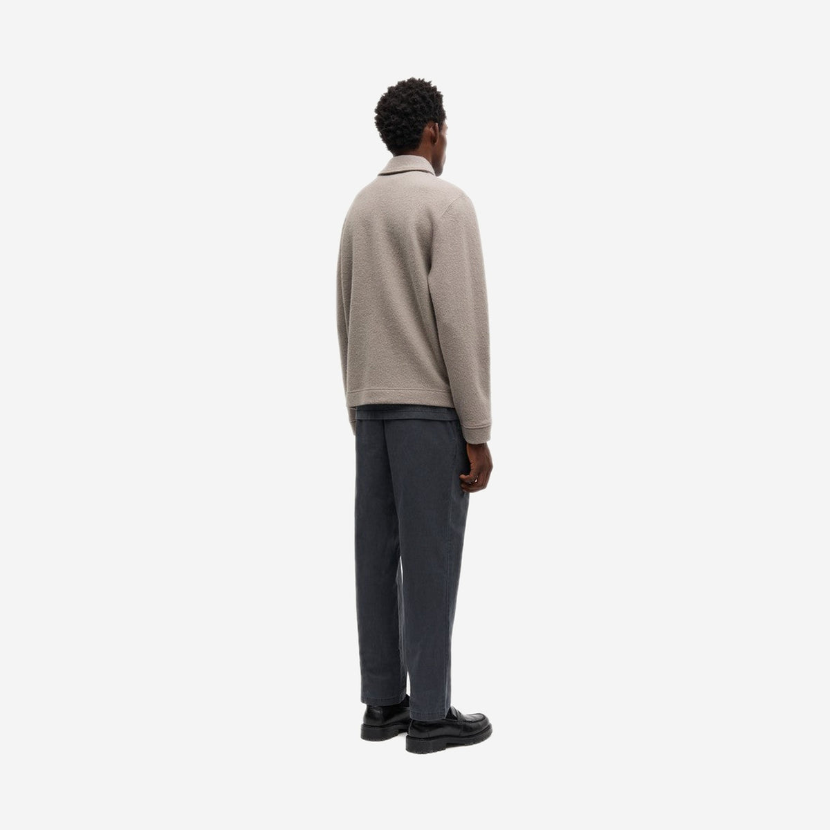 Samsøe Samsøe Hannes Full Zip Elephant Skin, vue de détail