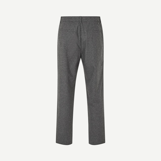Pantalon Sabertil Dark Grey Mel. Samsøe Samsøe, vue de dos à plat, chez For The Week Ajaccio