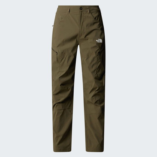 The North Face Pantalon Exploration Kaki, de face à plat, chez For The Week Ajaccio