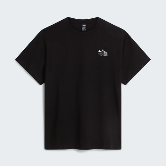 The North Face T-shirt Natural High Society Noir, de face à plat, chez For The Week Ajaccio