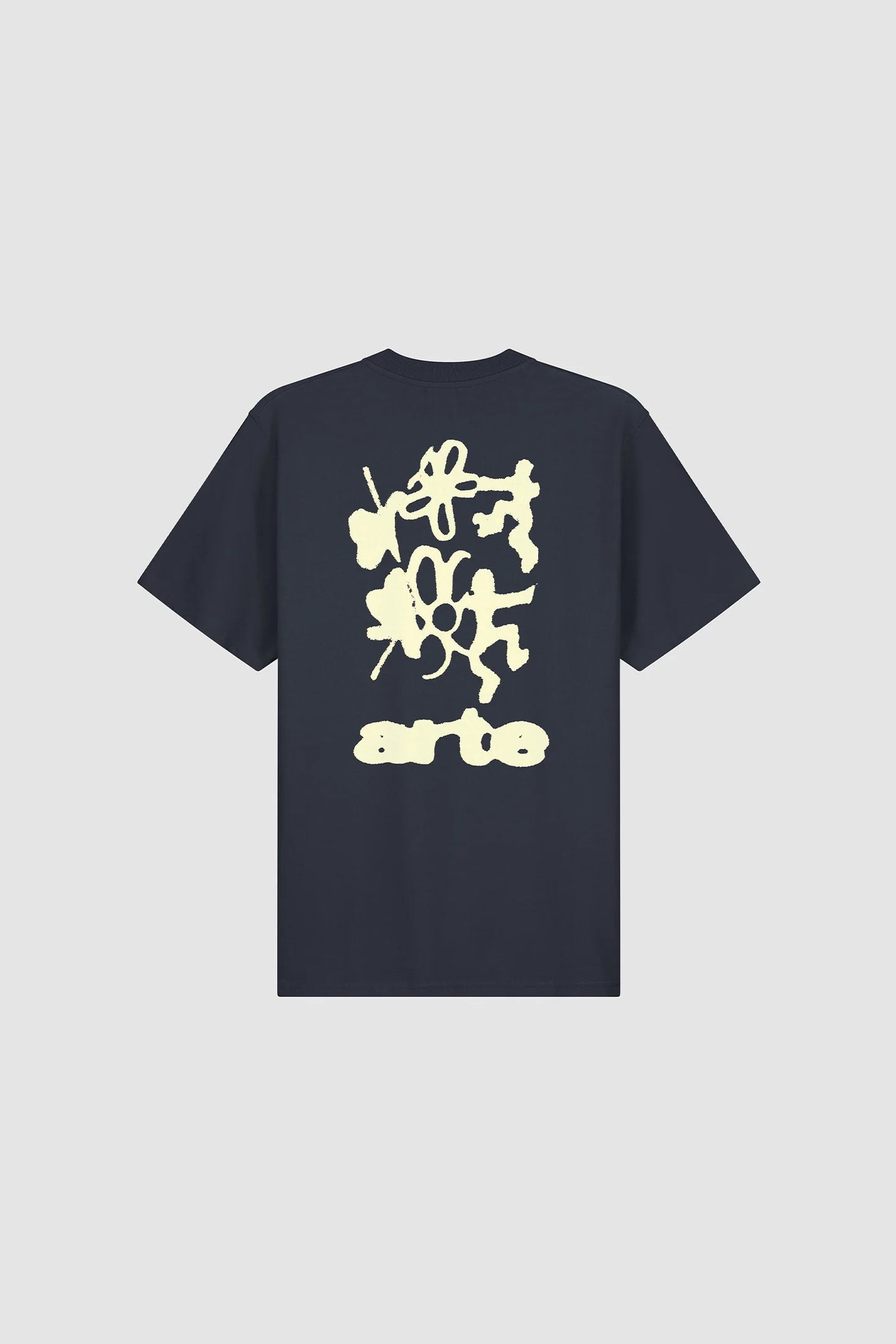 Arte Blue Back Print Tshirt Navy vue de dos