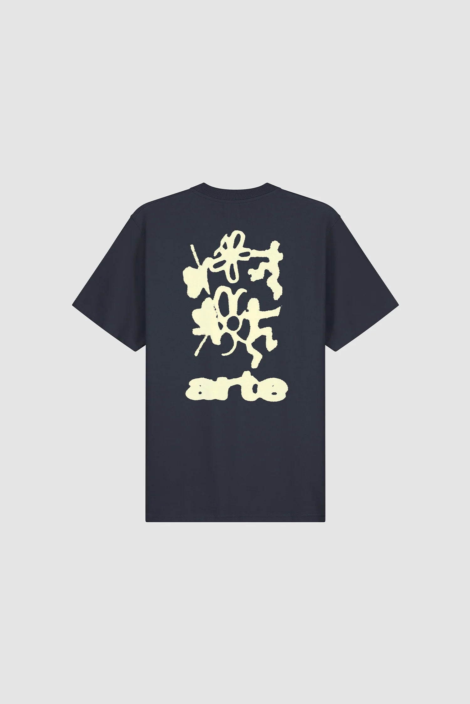 Arte Blue Back Print Tshirt Navy vue de dos