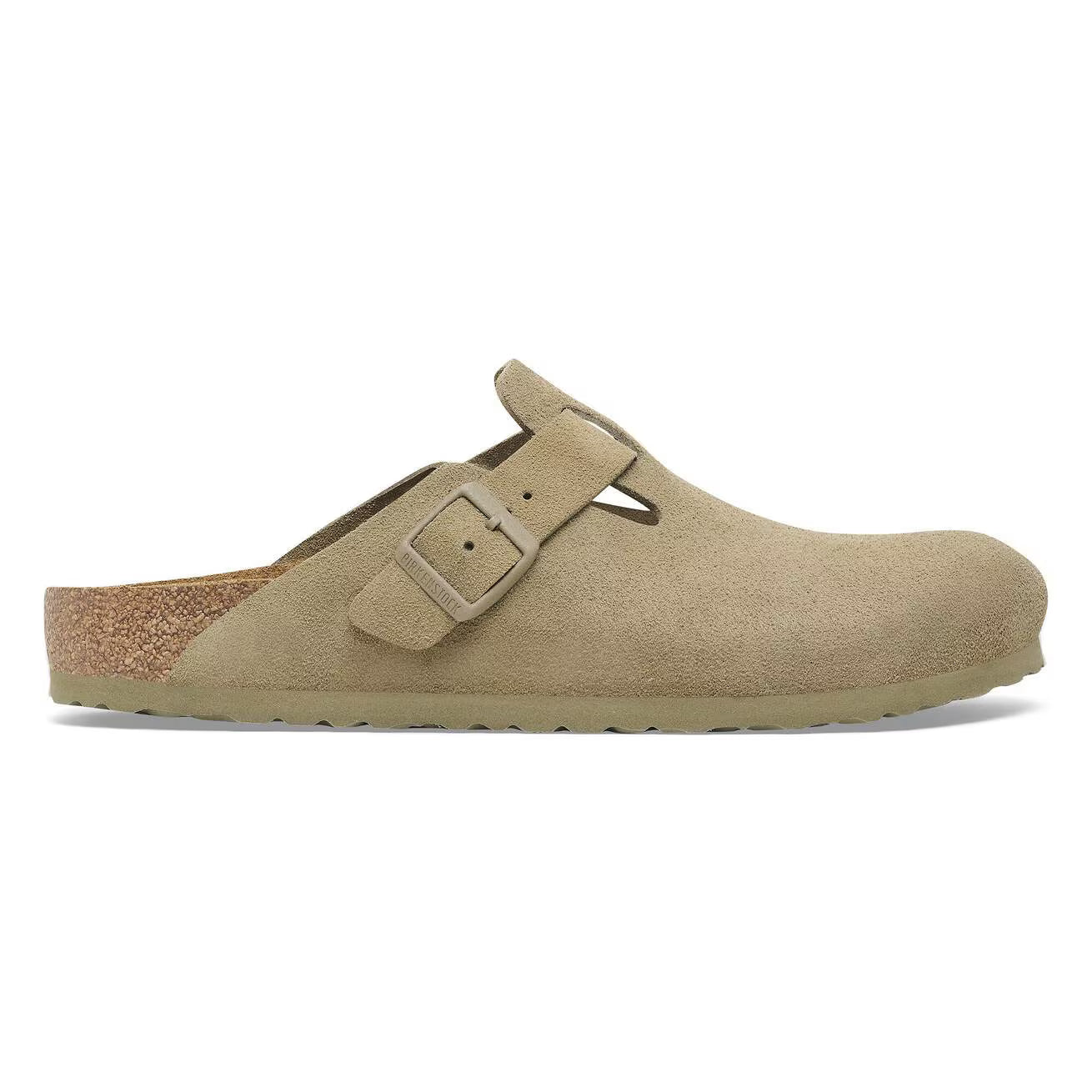 Birkenstock Boston Faded Khaki vue de profil
