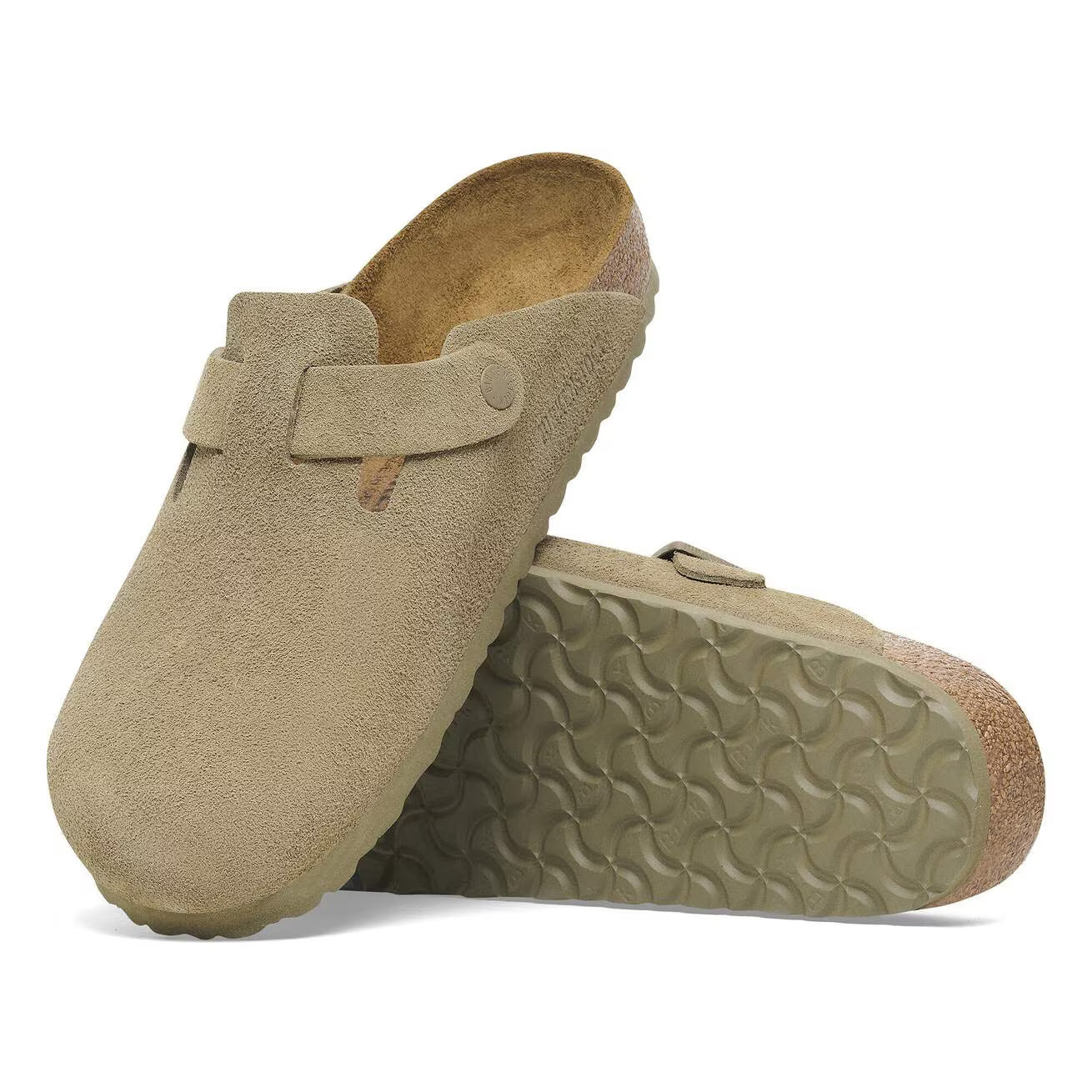 Birkenstock Boston Faded Khaki la paire