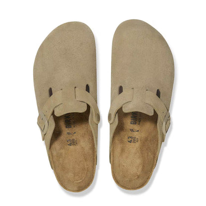 Birkenstock Boston Faded Khaki vue d'en haut