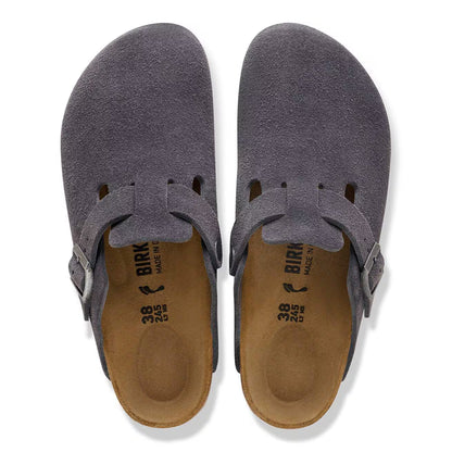 Birkenstock Boston Charcoal vue d'en haut