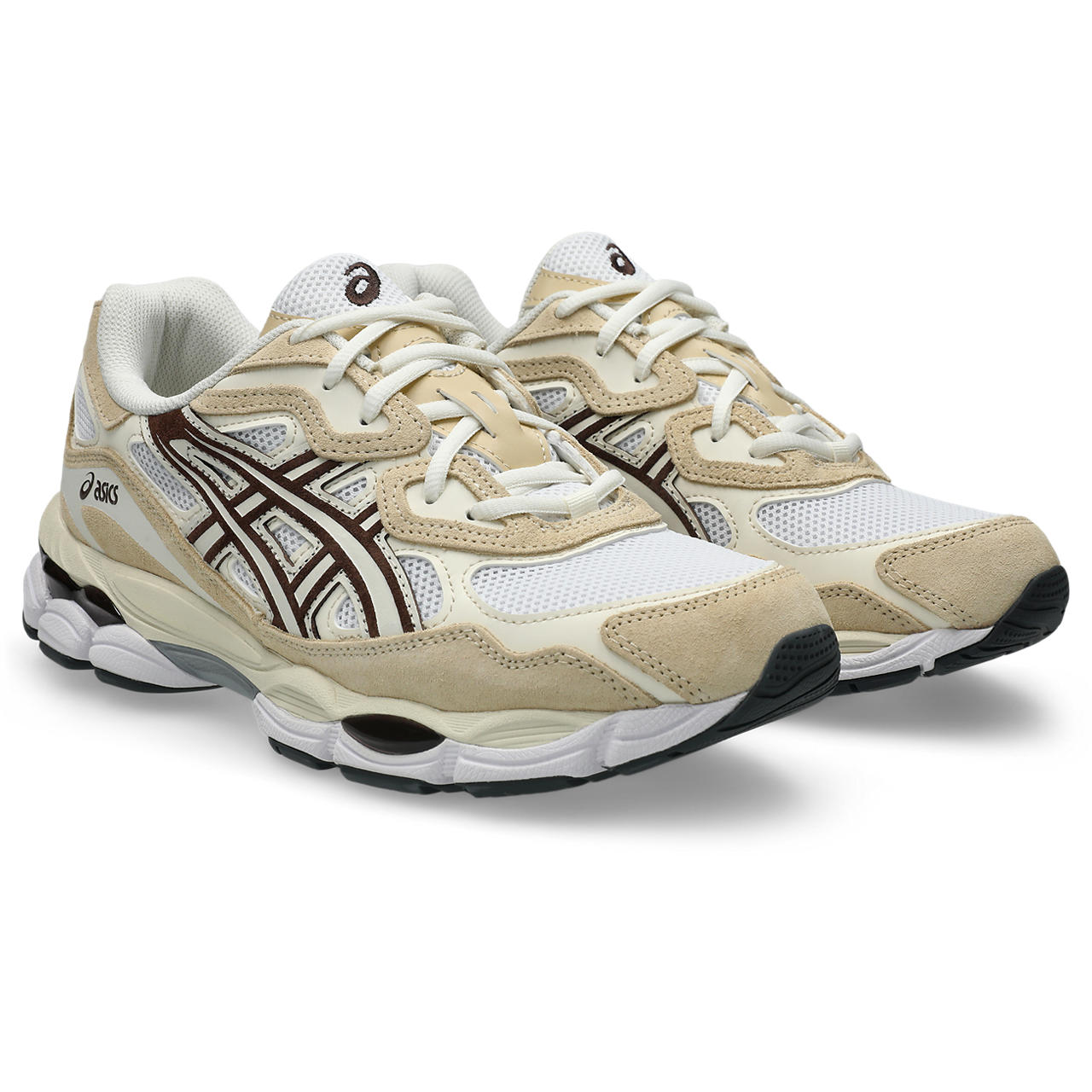 Asics GEL NYC White Roasted Coffee vue de biais