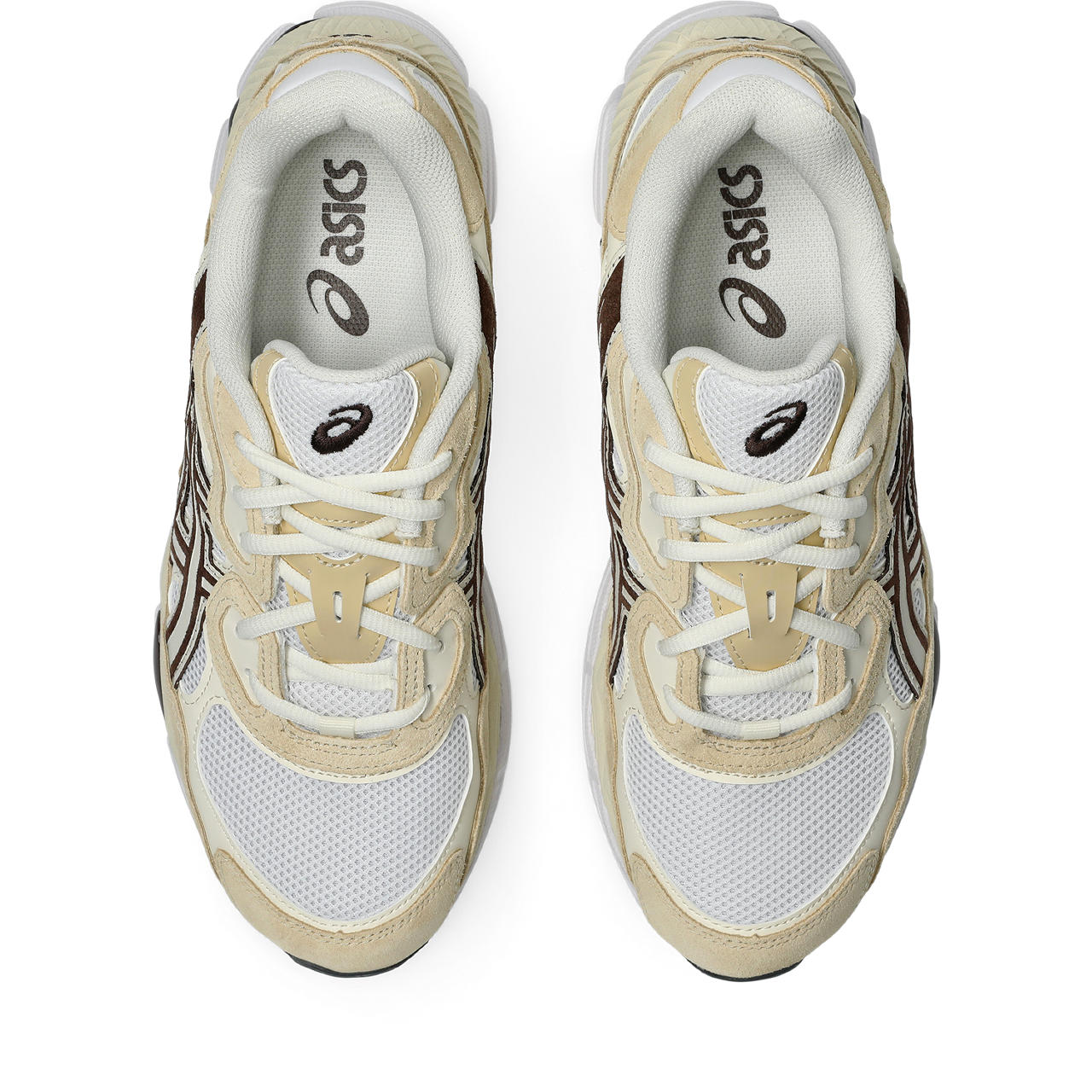 Asics GEL NYC White Roasted Coffee vue d'en haut