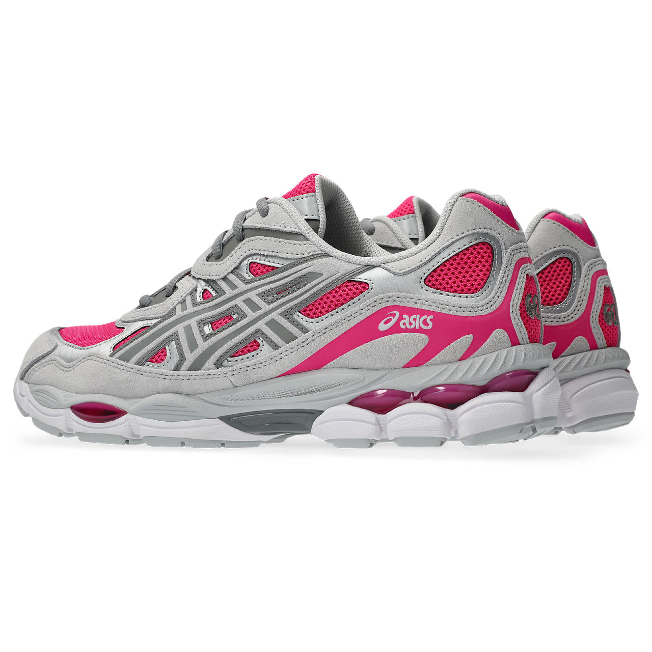Asics GEL NYC Pink Glo Concrete vue de biais de dos