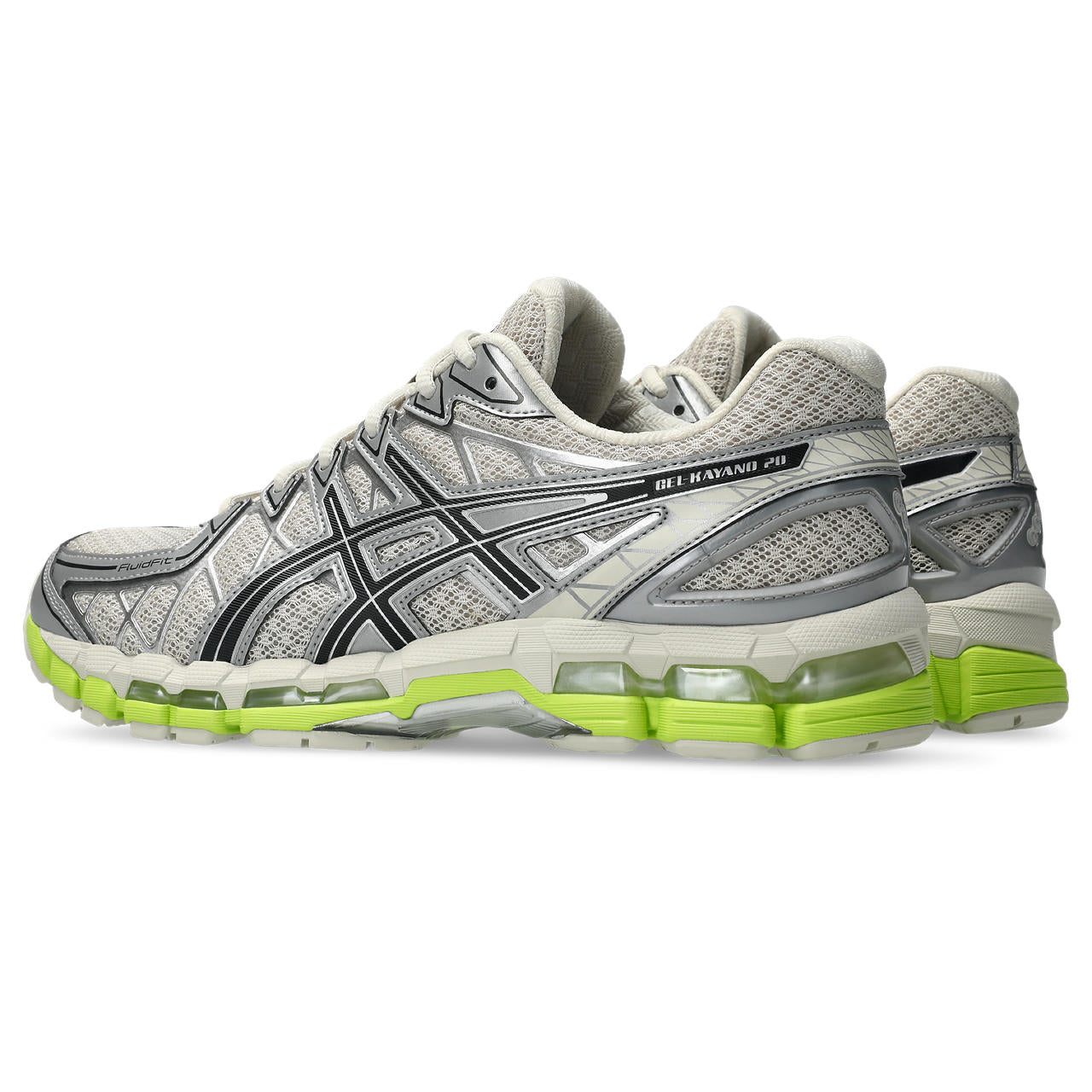 Asics GEL Kayano 20 Smoke Grey Black vue de biais de dos