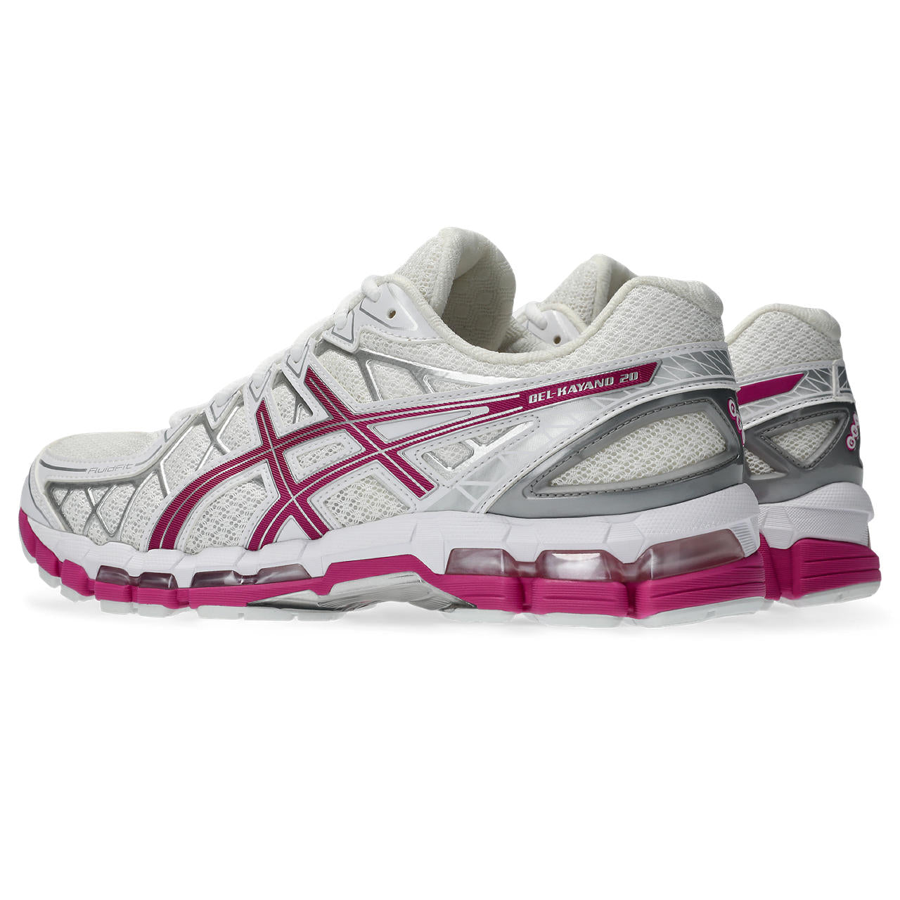 Asics GEL Kayano 20 White Raspberry vue de biais de dos