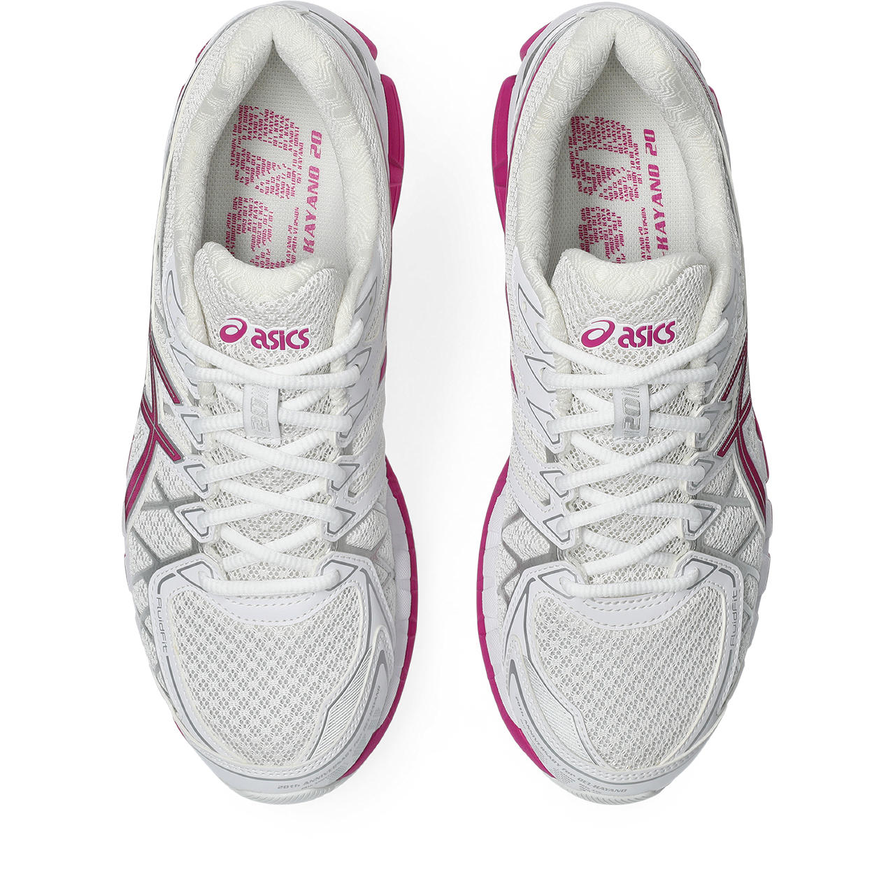Asics GEL Kayano 20 White Raspberry vue d'en haut