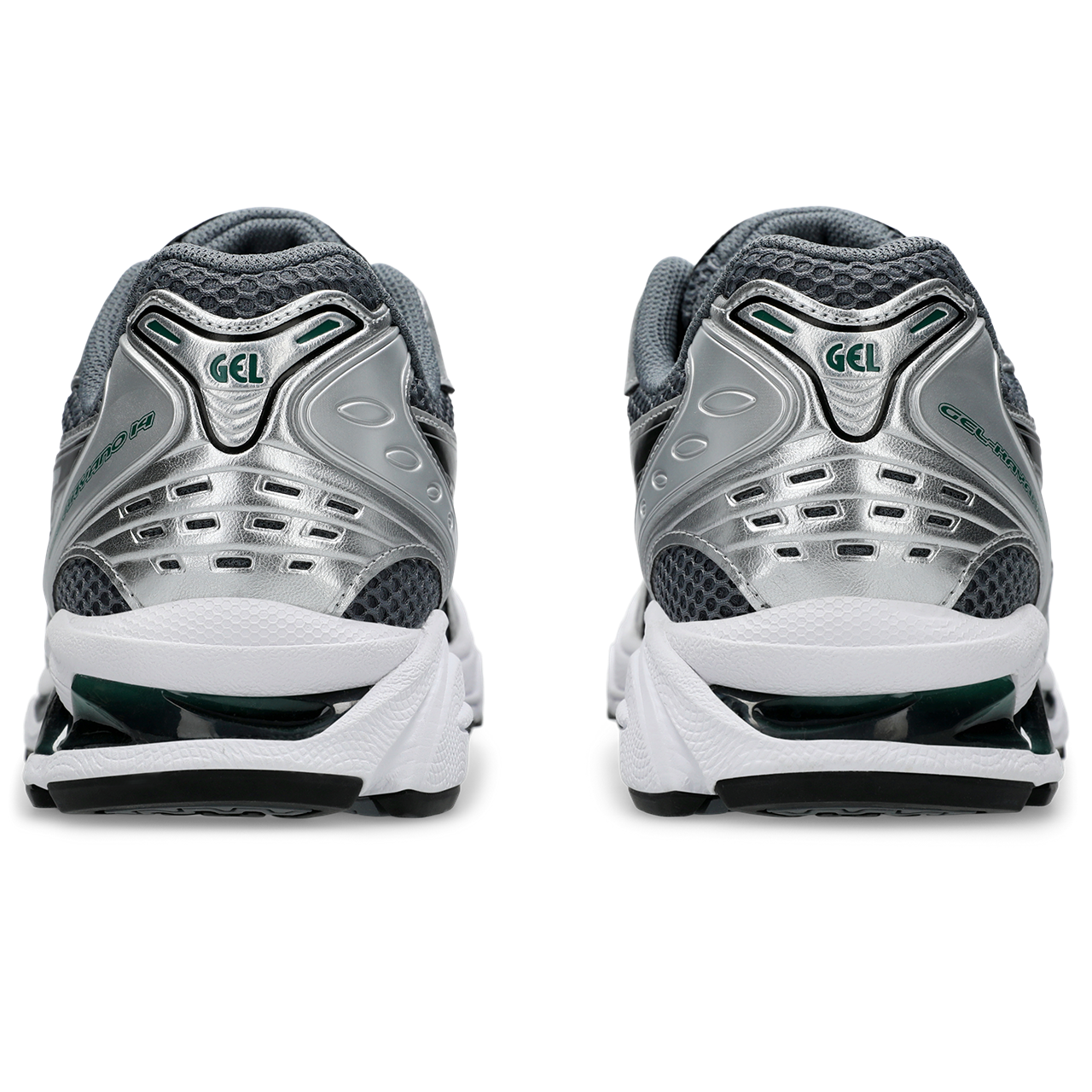 Asics Kayano 14 Metropolis/Jasper Green derriere