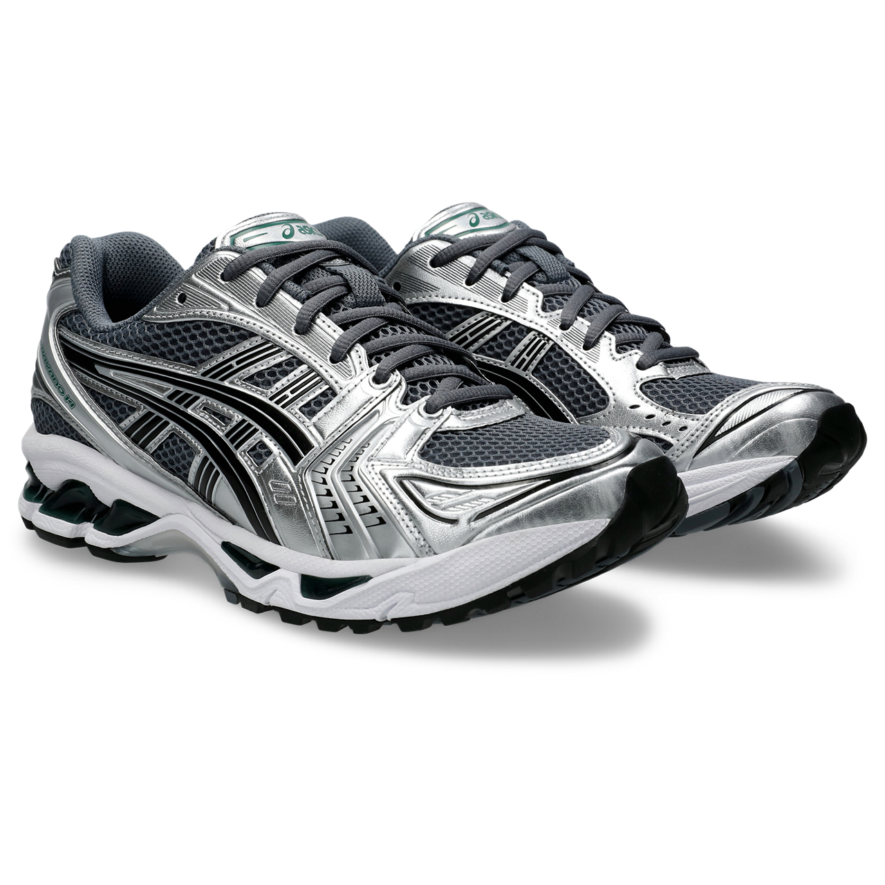 Asics Kayano 14 Metropolis/Jasper Green côté