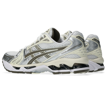 Asics Kayano 14 White / Ivory vue de biais de dos