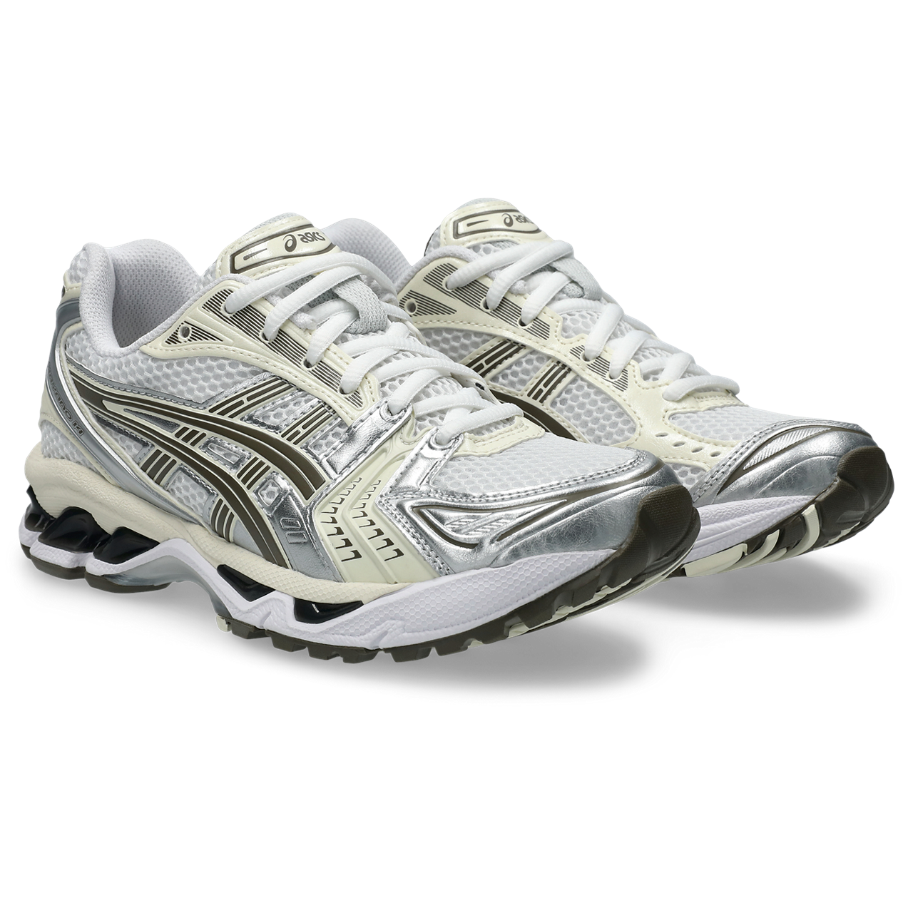Asics Kayano 14 White / Ivory vue de biais