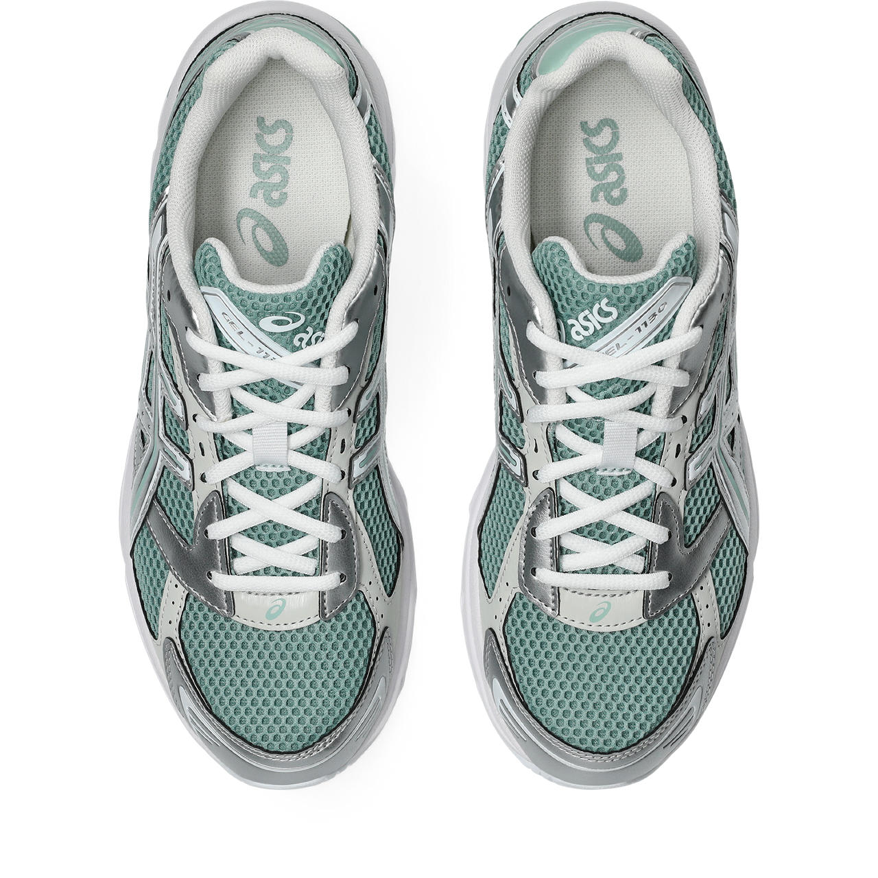 Asics Gel 1130 Verdigris / Pure Silver vue d'en haut