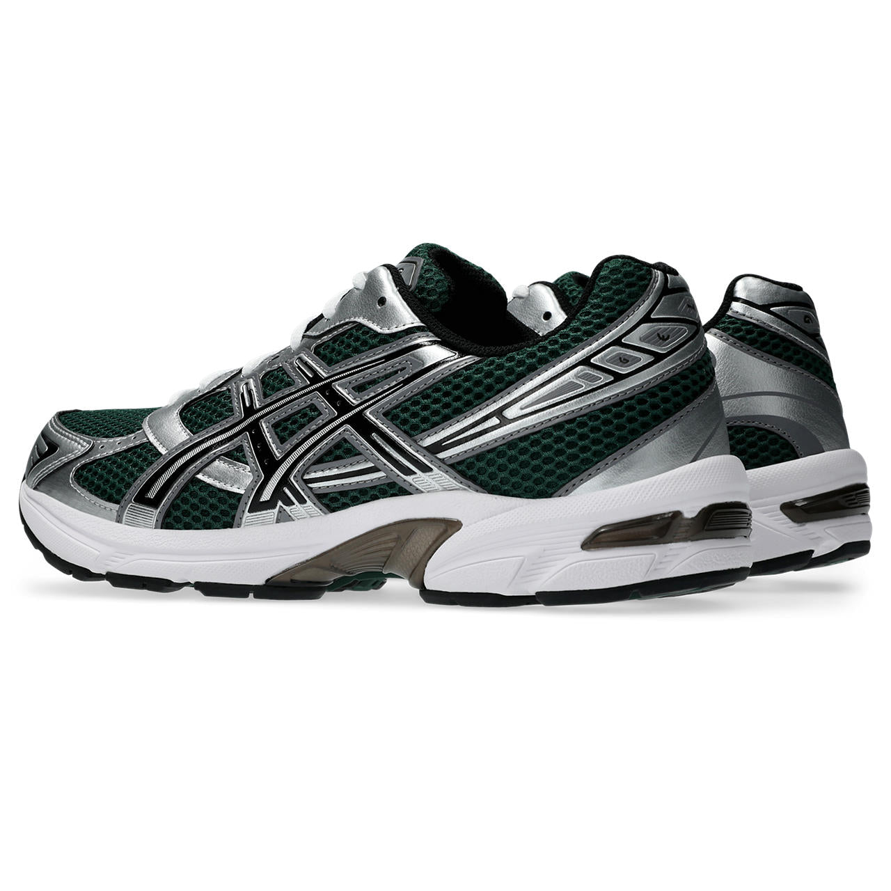 Asics Gel 1130 Evergreen Black vue de biais de dos