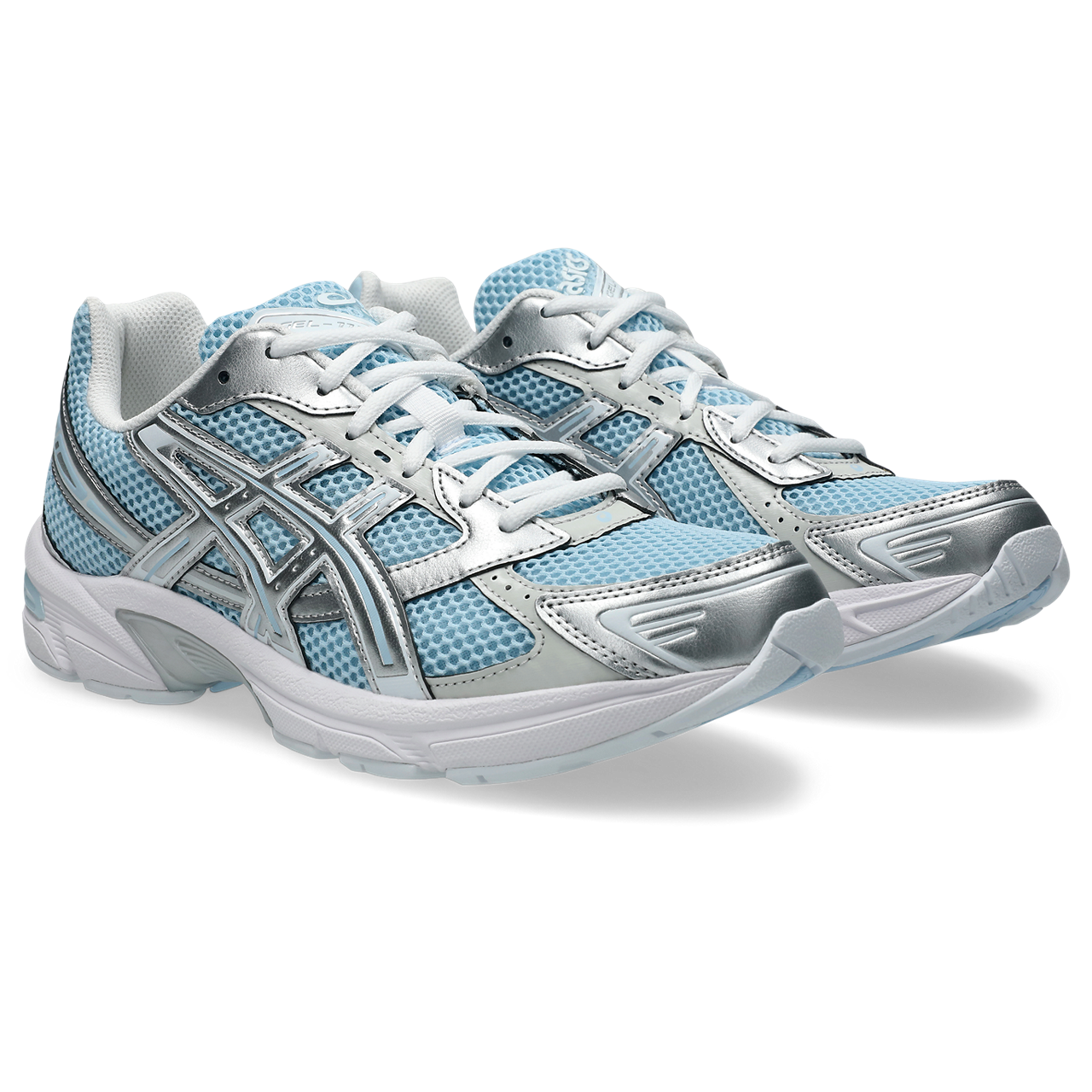Asics Gel 1130 Faded Denim / Pure Silver vue de biais