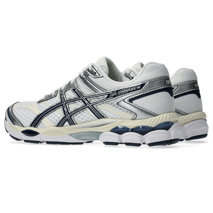 Asics GEL Cumulus 16 White / Midnight vue de biais de dos