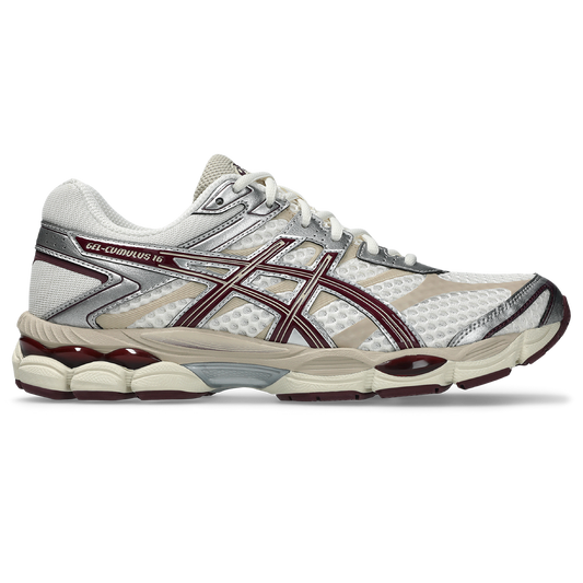 Asics GEL Cumulus 16 Cream / Beniimo Purple vue de profil