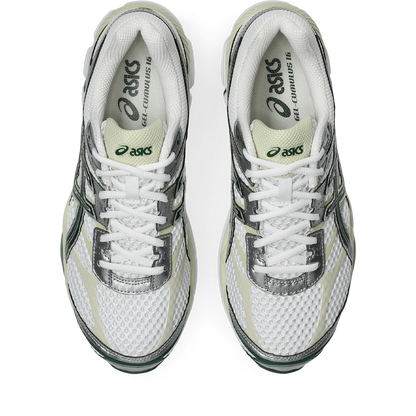 Asics GEL Cumulus 16 White / Forest Night vue de'en haut