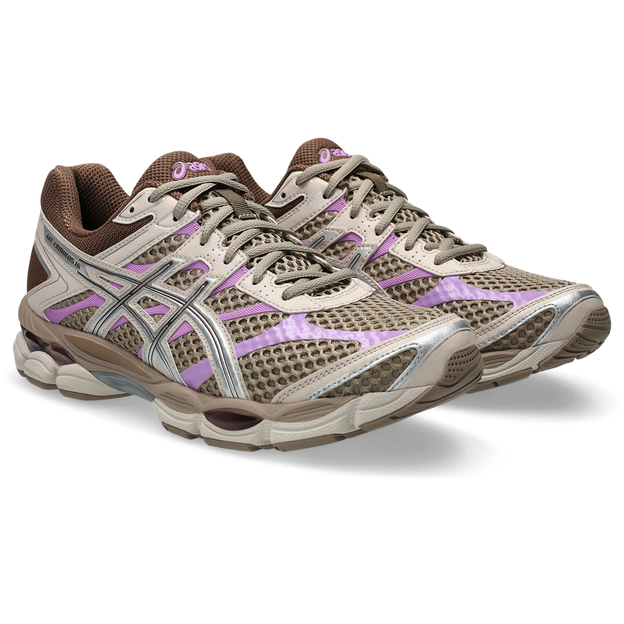 Asics GEL Cumulus 16 Cinnamon / Pure Silver vue de biais