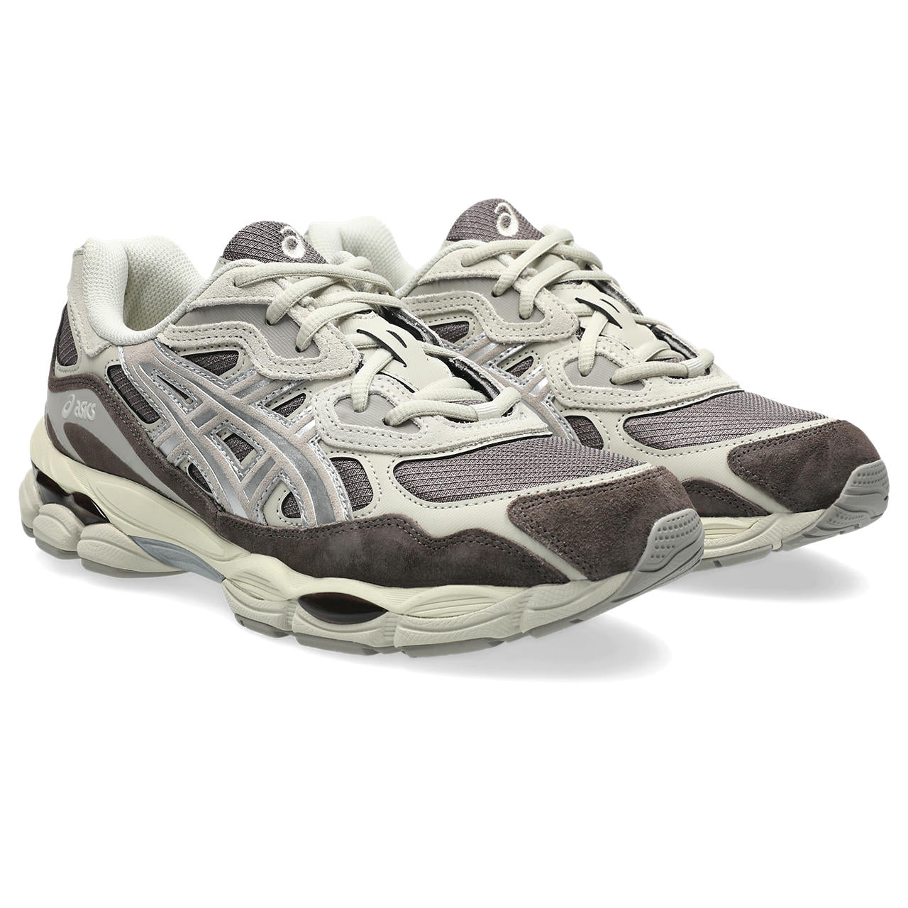 Asics GEL NYC Cocoa Powder Pure Silver vue de biais