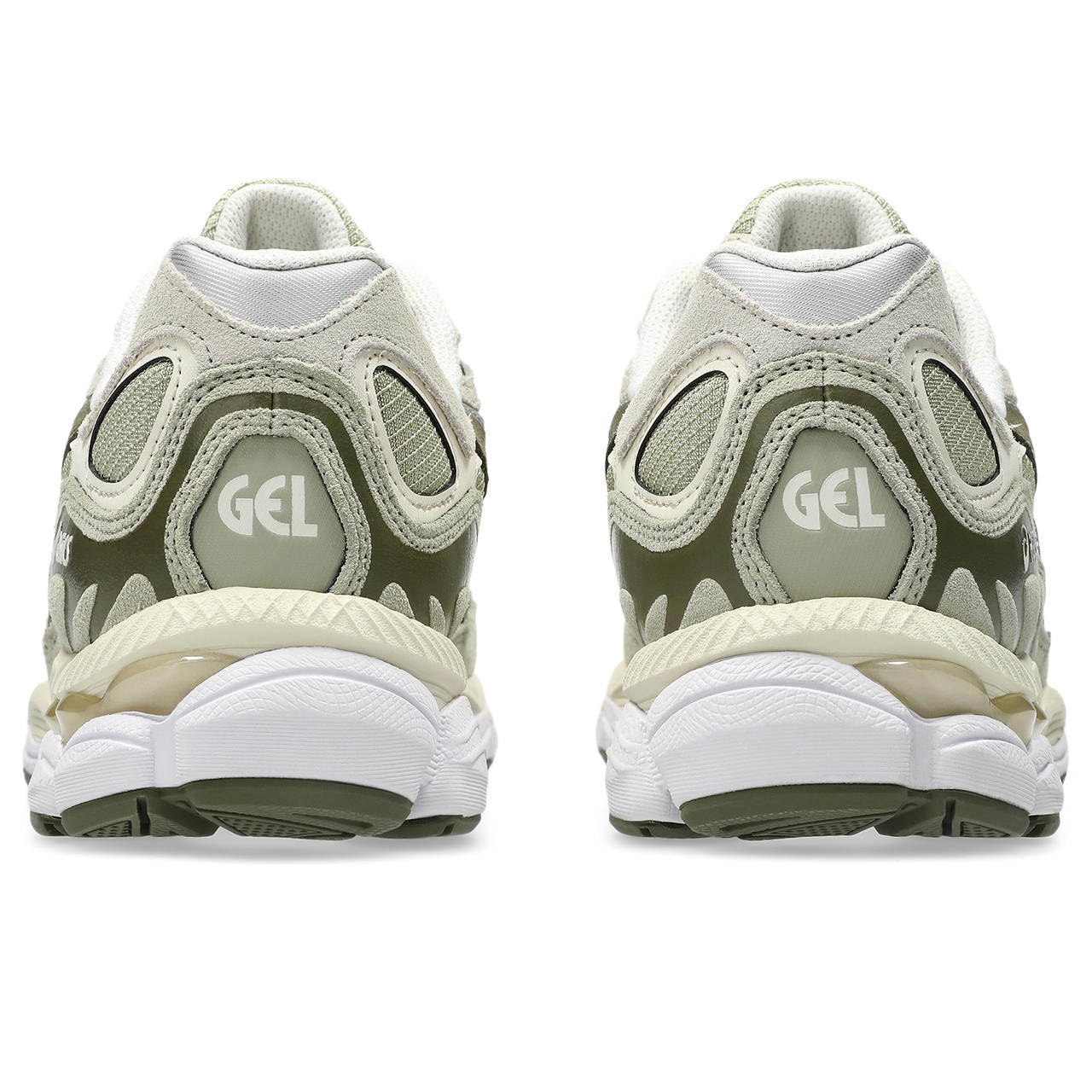 Asics GEL NYC Khaki Pure Silver de dos