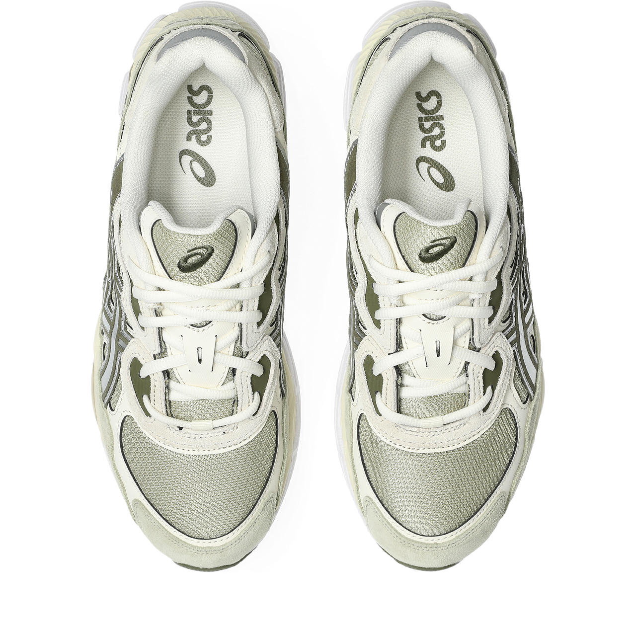 Asics GEL NYC Khaki Pure Silver vue d'en haut