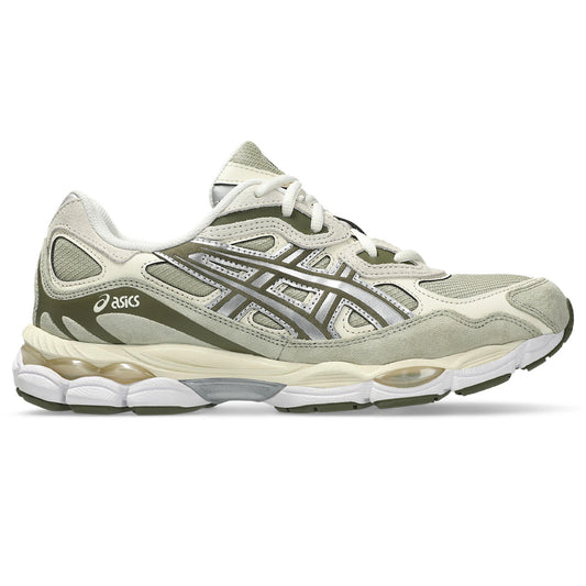 Asics GEL NYC Khaki Pure Silver vue de profil