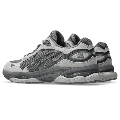 Asics Gel NYC 2.0 Clay Grey Cement Grey vue de dos de biais